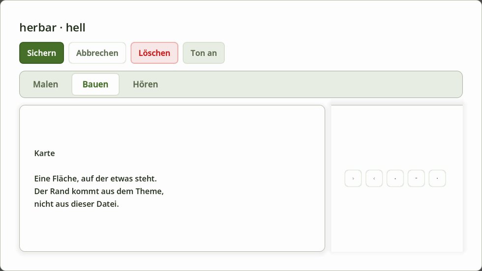 … in „herbar“.