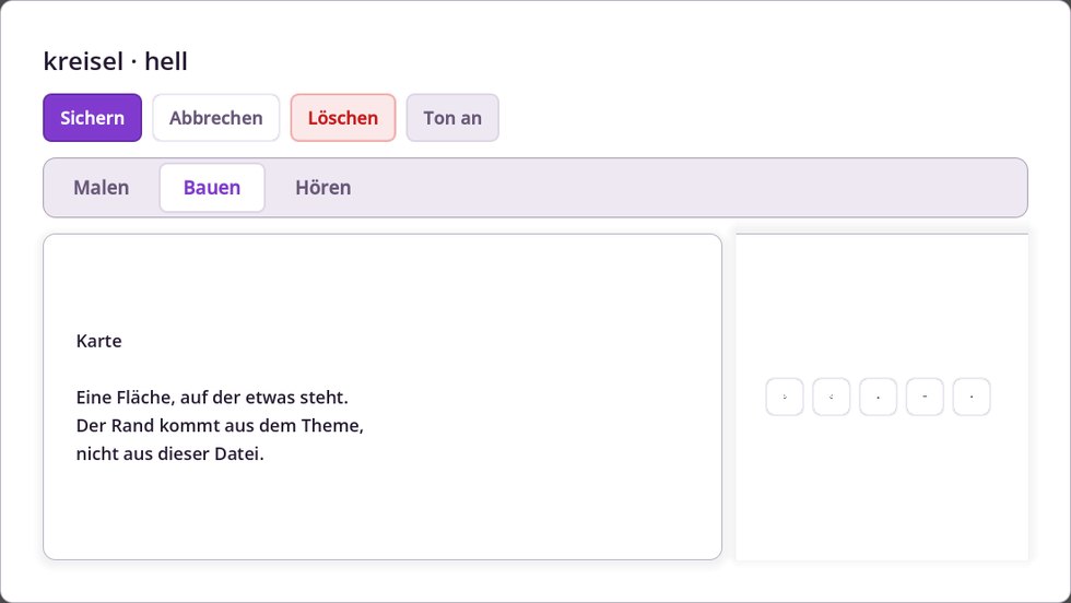 … in „kreisel“.
