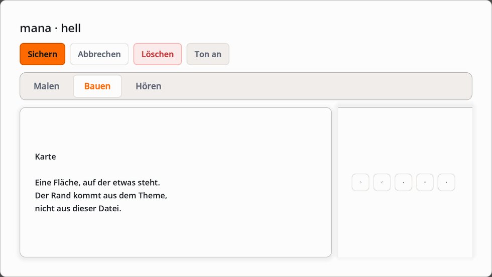 Dieselbe Fläche in der Welt „mana“.
