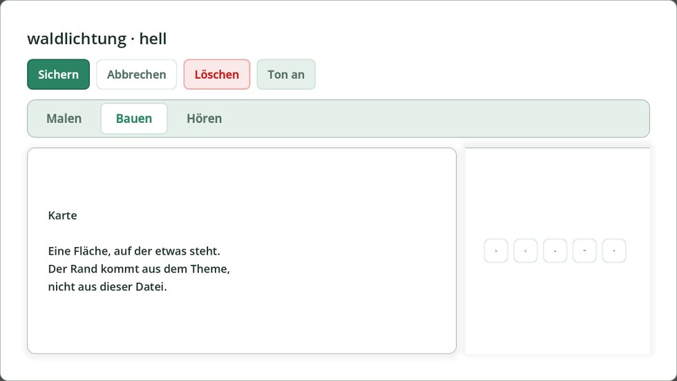 … in „waldlichtung“.