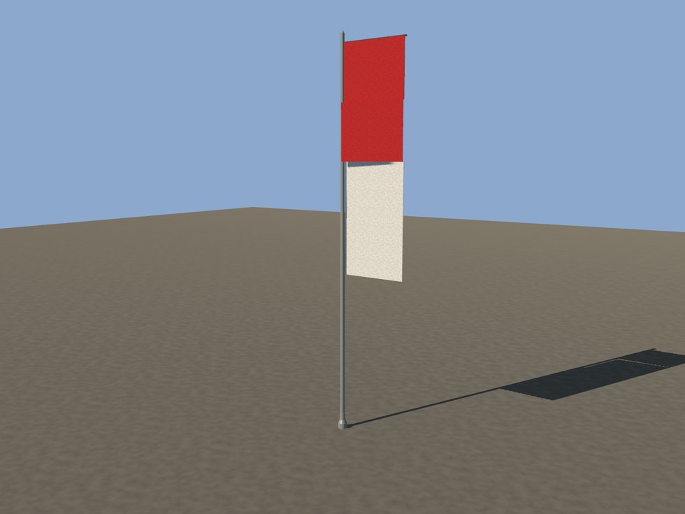 stueck fahnenmast