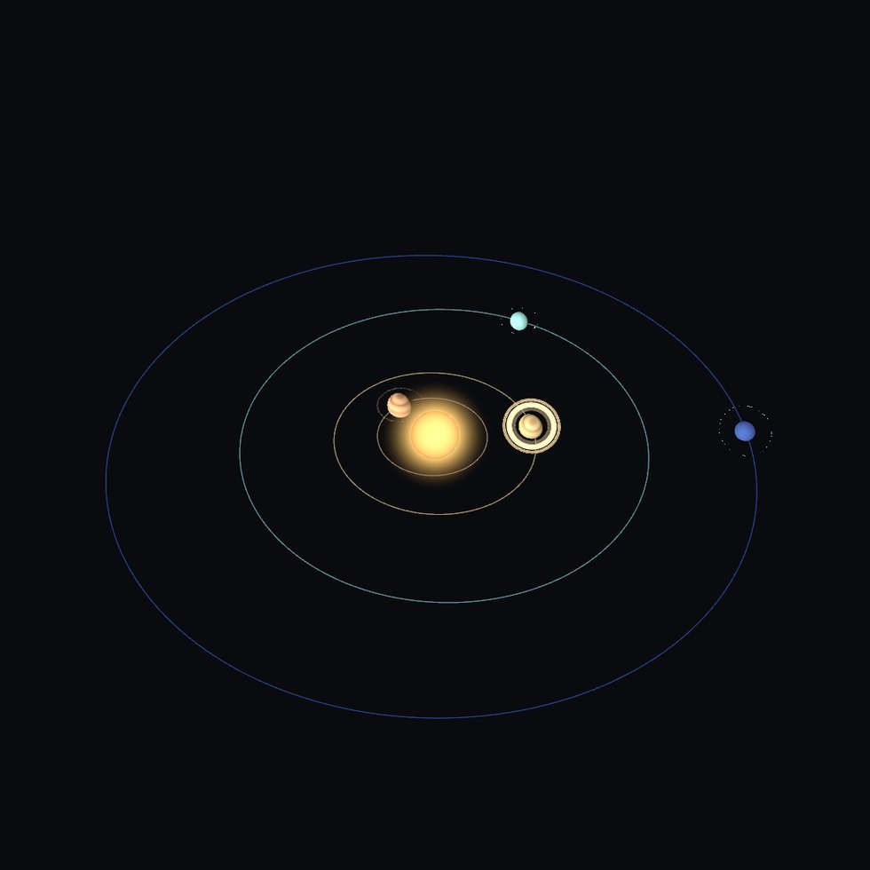 orrery massstabsgetreu