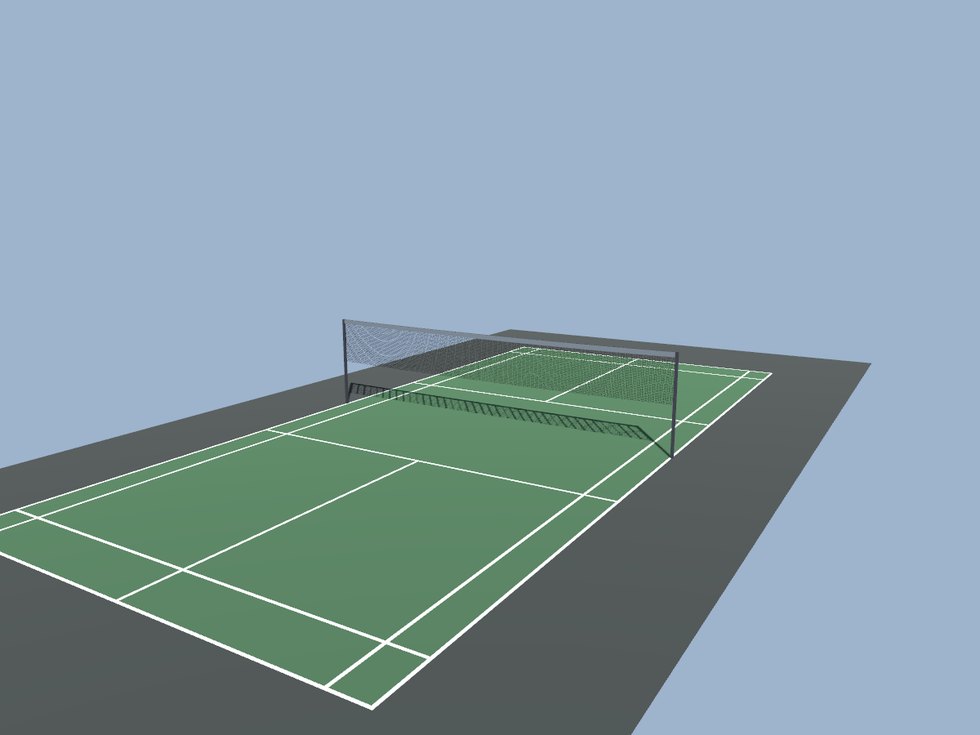 badminton schraeg