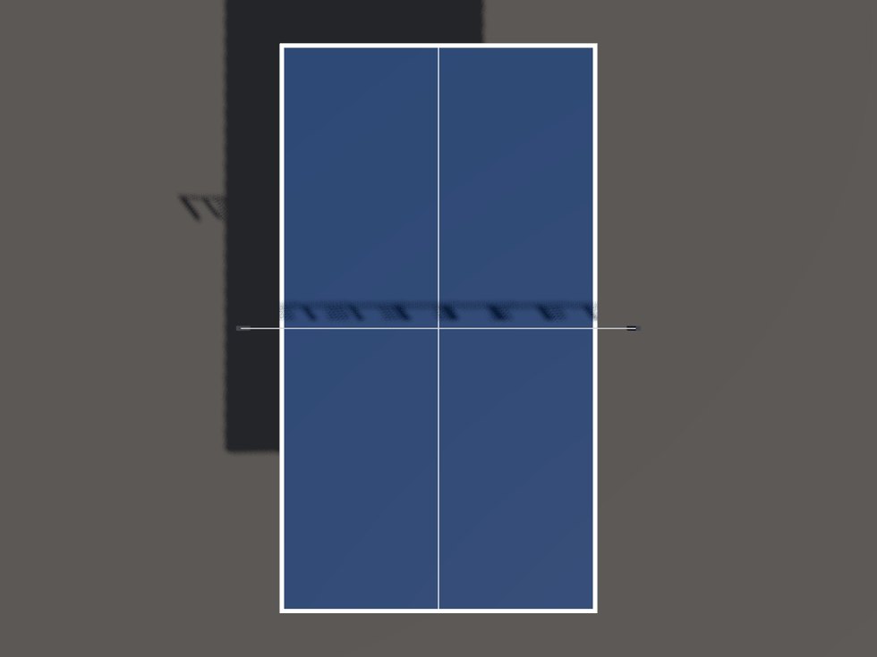 Tischtennis, 76 cm hoch. Die vierte Netzregel des Kits — und die erste Stelle, an der die Ballgrösse die Platzmasse bestimmt statt umgekehrt.