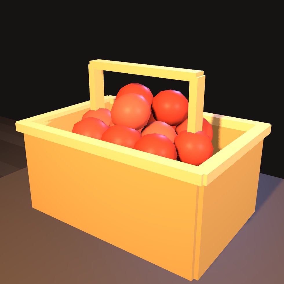 Das Bild, für das es das Essen gibt. Nicht der Apfel ist der Punkt, sondern die Beziehung: wie viele in diesen Korb gehen, kann weder der Korb noch der Apfel allein beantworten. Und genau dieses Bild hat einen Fehler gefunden, der seit dem 4. September im Kit stand — beim ersten Versuch lagen die Äpfel OBEN AUF. Über der vollen Öffnung des Korbs lag ein Brett von 38 × 26 cm: er hatte einen DECKEL. Von aussen sieht ein geschlossener Korb genau aus wie ein Korb, und es hatte nie jemand etwas hineingelegt.