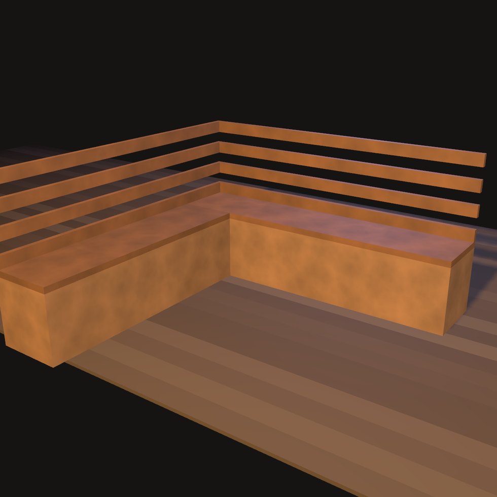 corner bench