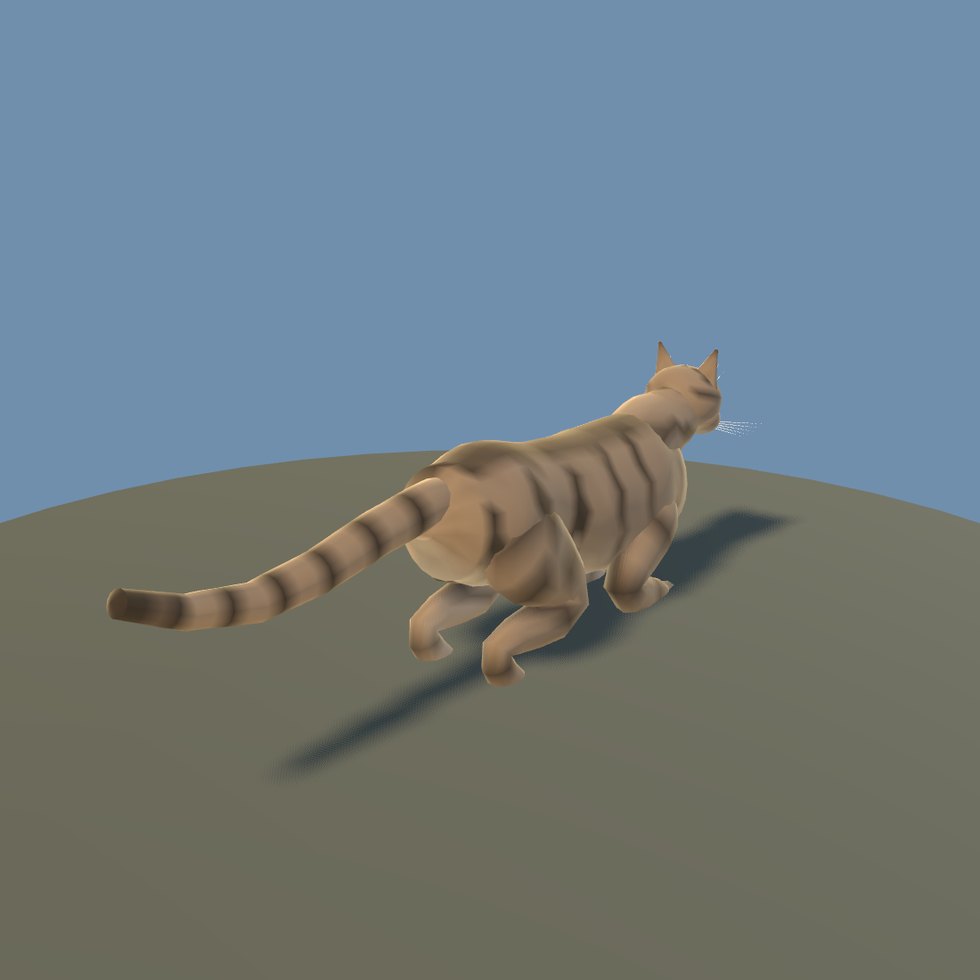 cat pose crouch