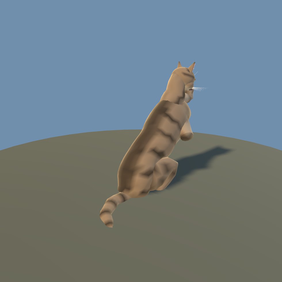 cat pose groom