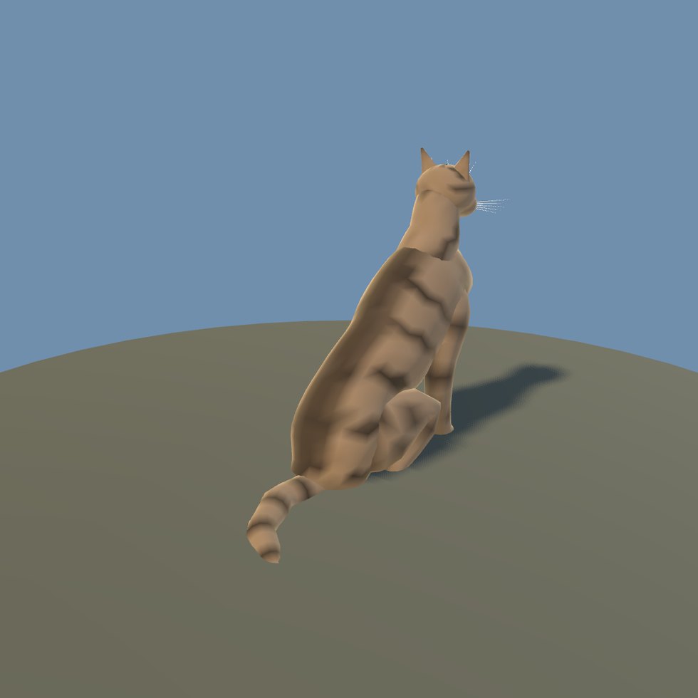 cat pose sit
