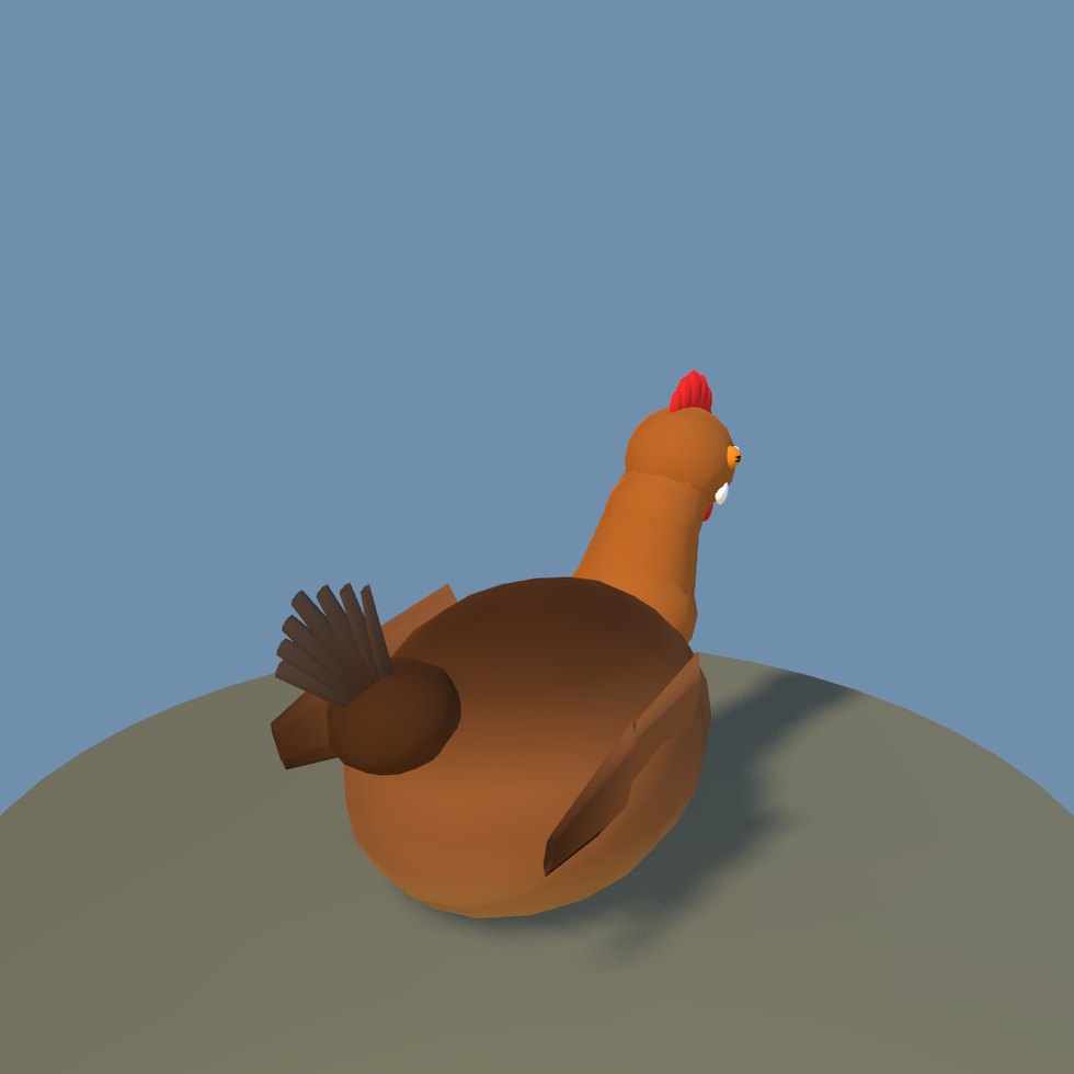 chicken pose brood