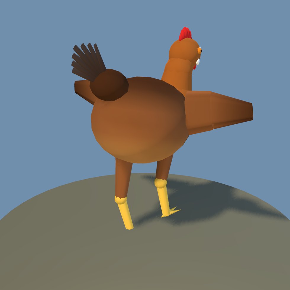 chicken pose flutter