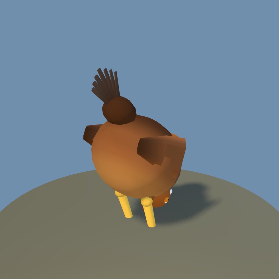chicken pose peck