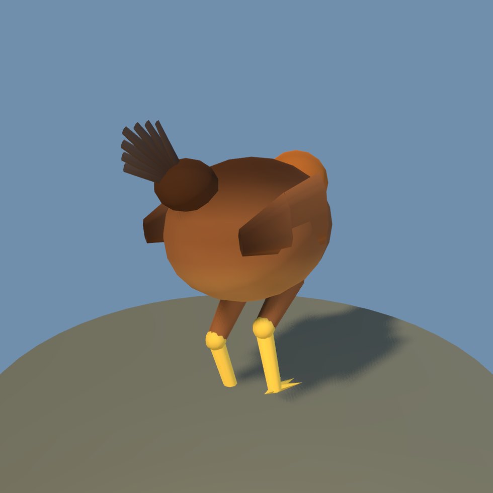 chicken pose scratch