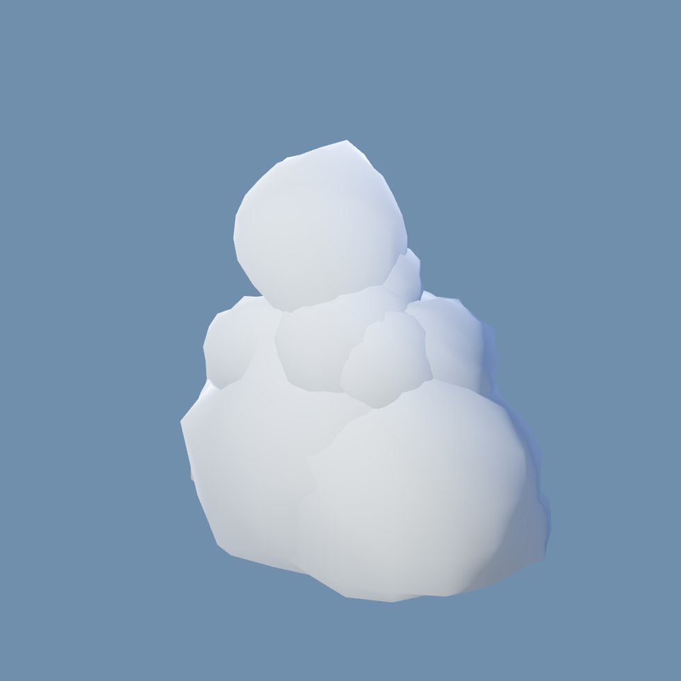 Aufgetürmte Wolke.