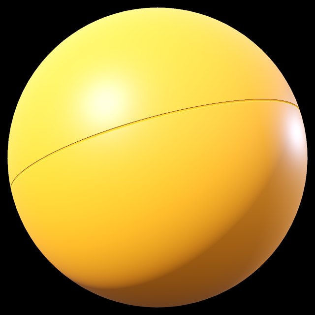 Tischtennisball — die Probe auf eine glatte Kugel ohne Muster.
