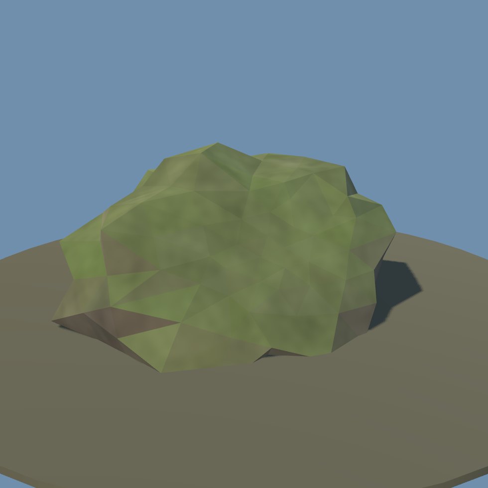 rock mossy stone