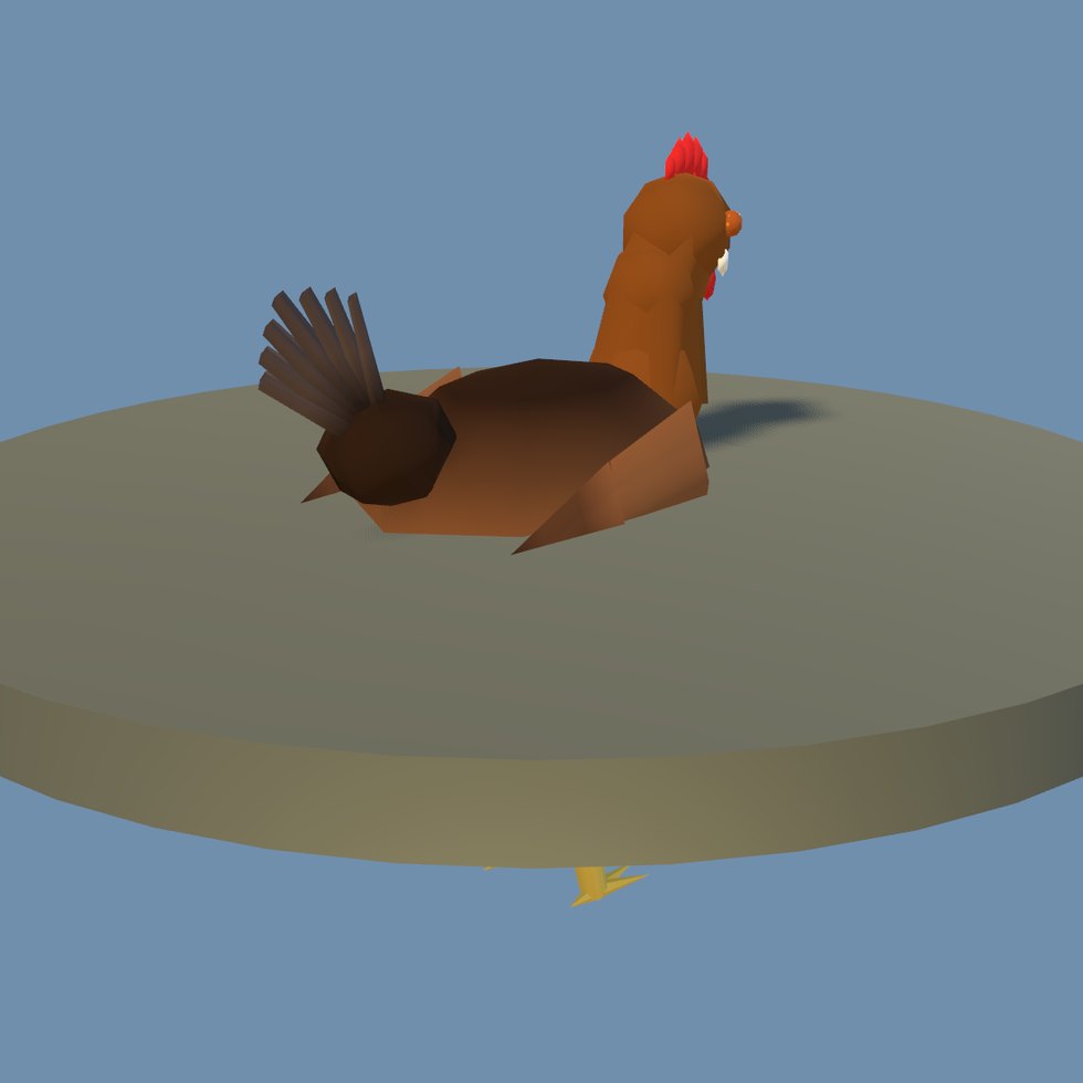 style chicken cutout
