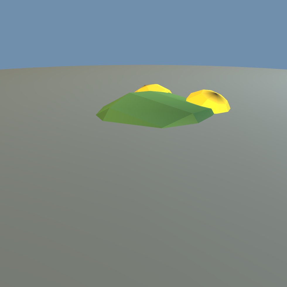 style frog lowpoly
