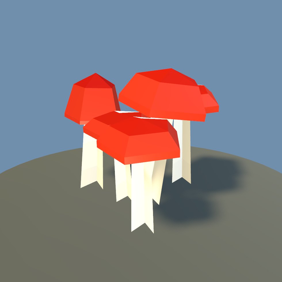 style mushroom toy