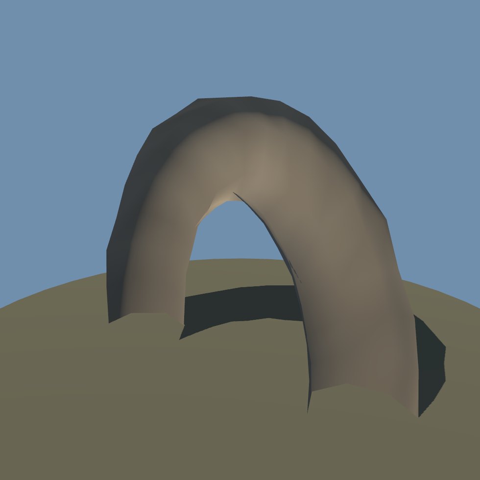 style rock arch natural