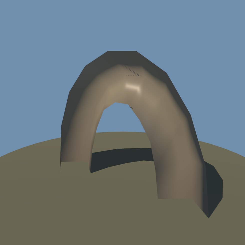 style rock arch toy