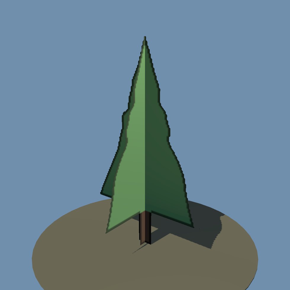 treestyle cutout fir lod2