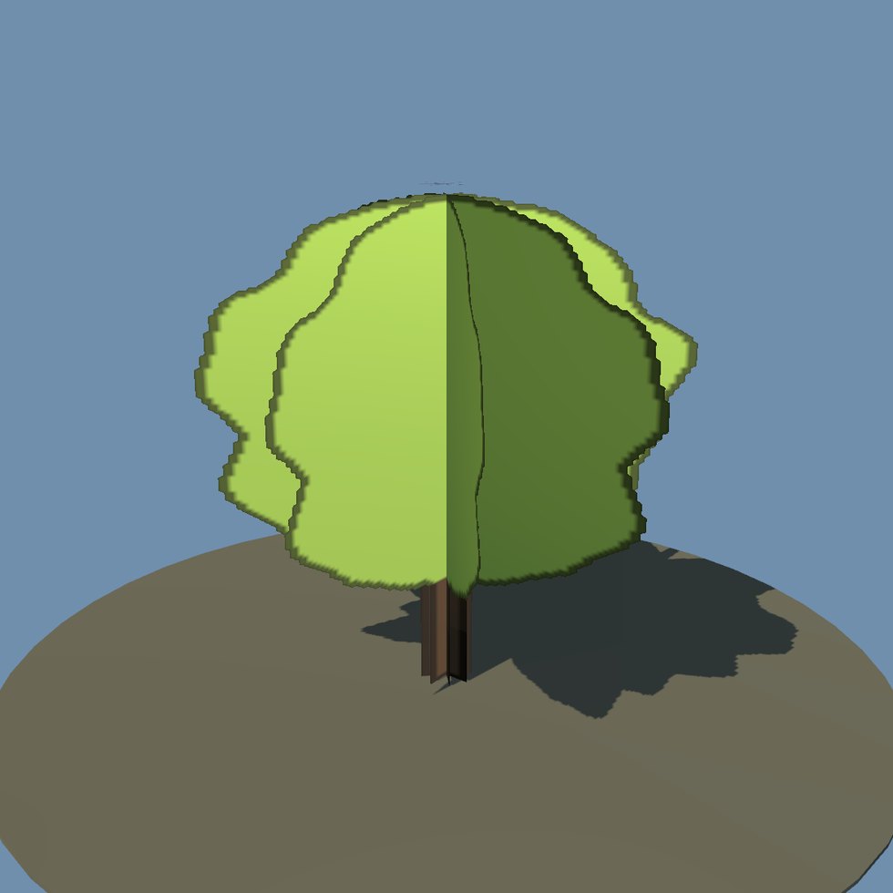 treestyle cutout oak lod0