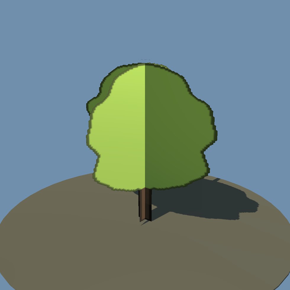 treestyle cutout oak lod2