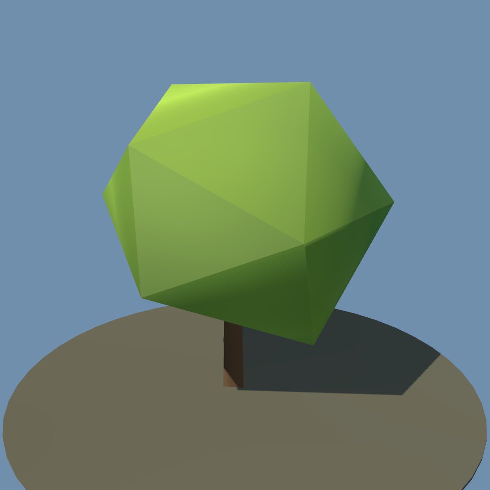 treestyle lowpoly oak lod1