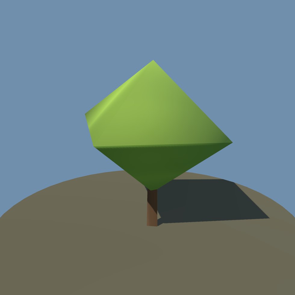 treestyle lowpoly oak lod2