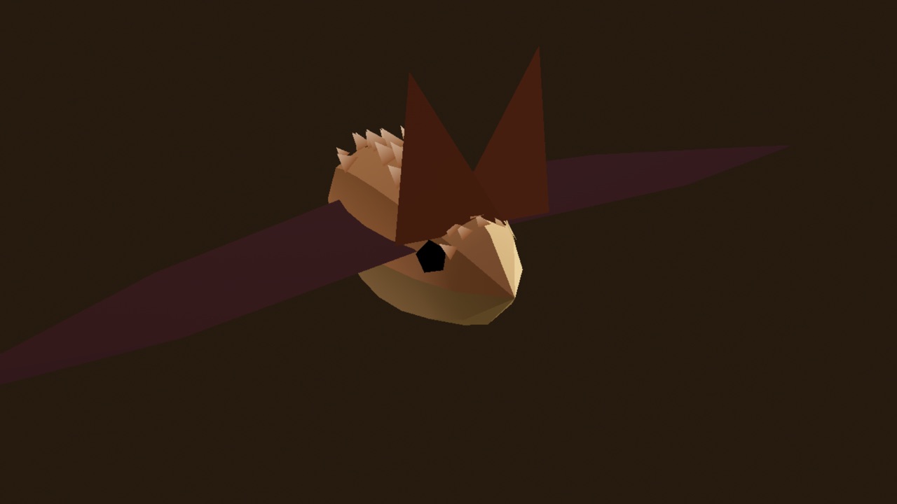 Fledermaus mit dezentem Fellsaum und warmem Lichtrand