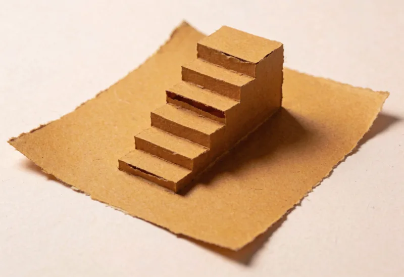 treppe aus der flaeche
