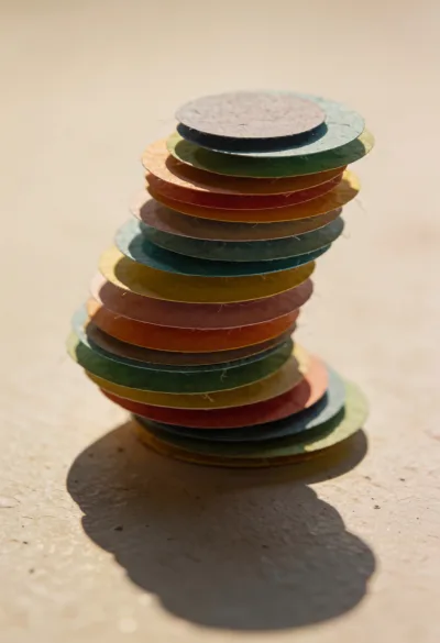 turm aus scheiben